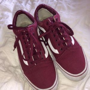 Old skool maroon vans